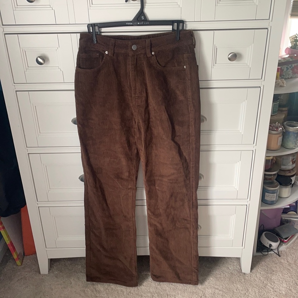 SHEIN Brown Corduroy Pants